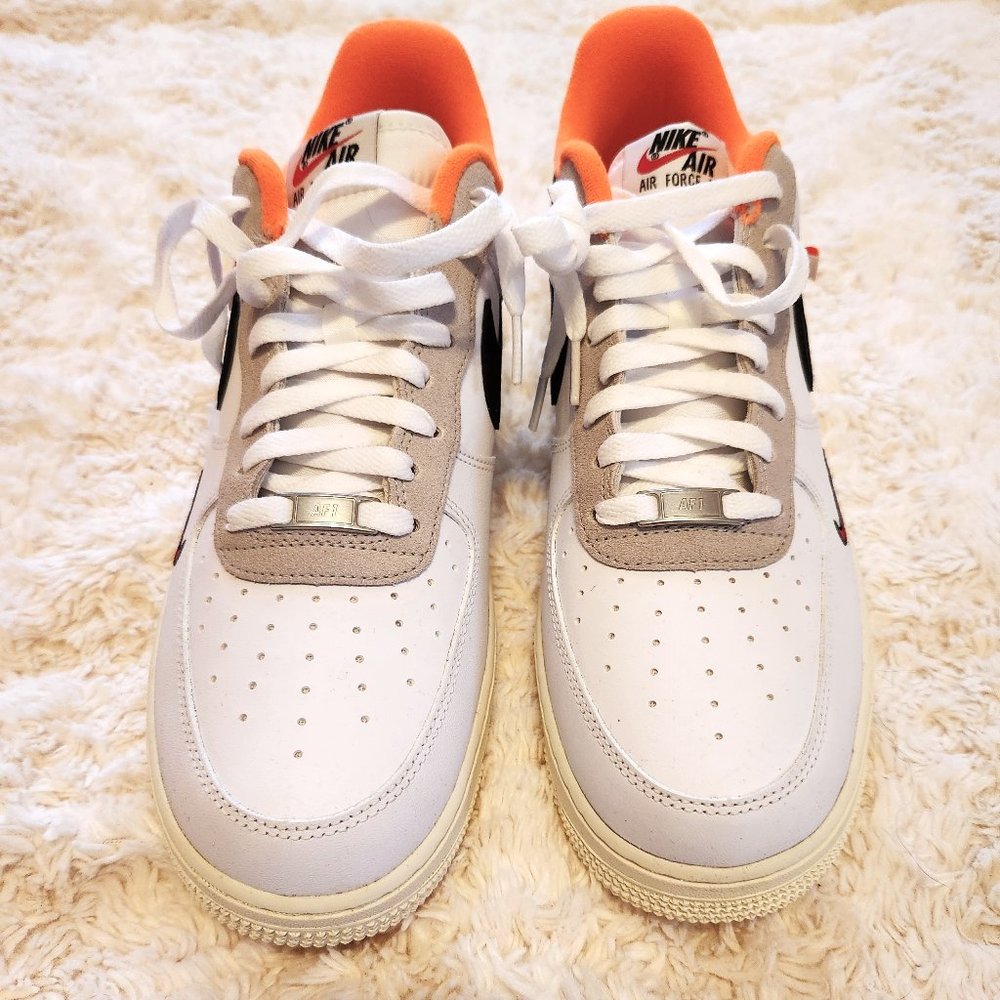 Nike Air Force Hoops size 11 Men's, orange/white